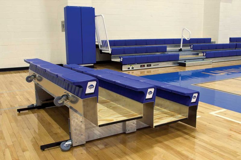 R.M. Huffman Gym Bleachers Gymnasium Seating Team Seating WV OH KY